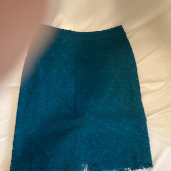 Talbots NWT Teal Lace Skirt – Size 10 Elegant - Picture 5 of 13